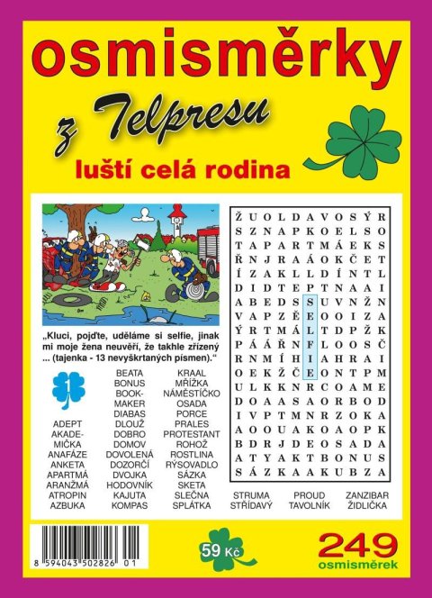 neuveden: Osmisměrky z Telpresu luští celá rodina 1/2025 - 249 osmisměrek