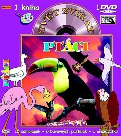 neuveden: Svět zvířat - Ptáci (kniha omalovánek s DVD)