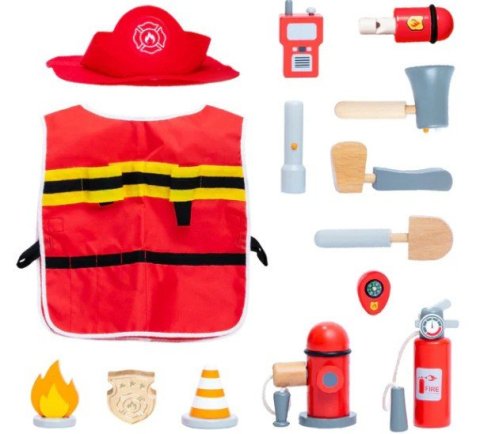 -: Dřevěná hasičská sada