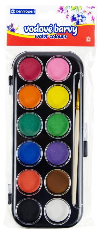 neuveden: Centropen vodové barvy 9540 30 mm - 12 ks