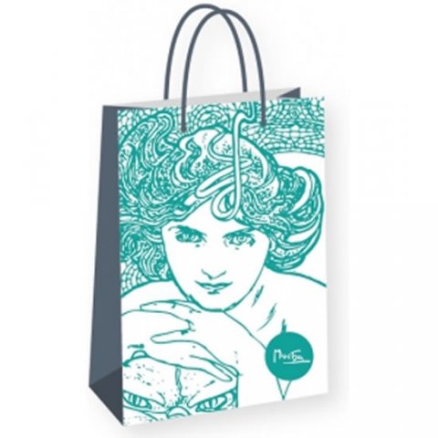 neuveden: Alfons Mucha - Emerald/dárková taška střední