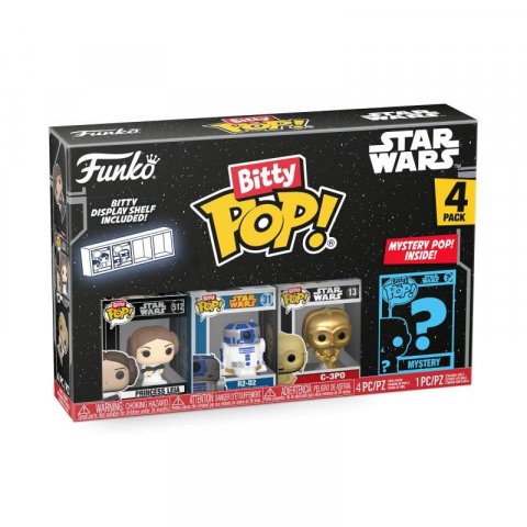 neuveden: Funko Bitty POP: Star Wars - Leia (4pack)