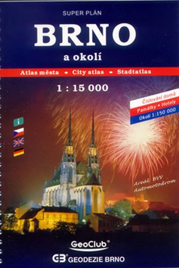 neuveden: Brno 1:15 000 (městský atlas) - spirála