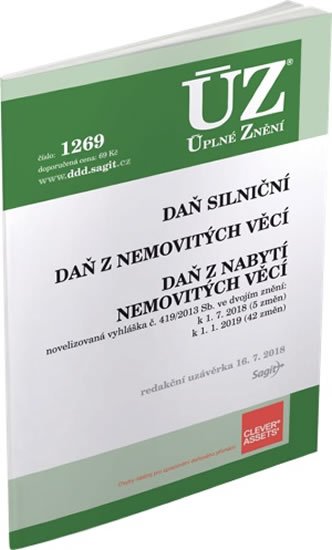 neuveden: ÚZ 1269 Daň z nabytí nemovitých věcí, Daň z nemovitých věcí, Daň silniční