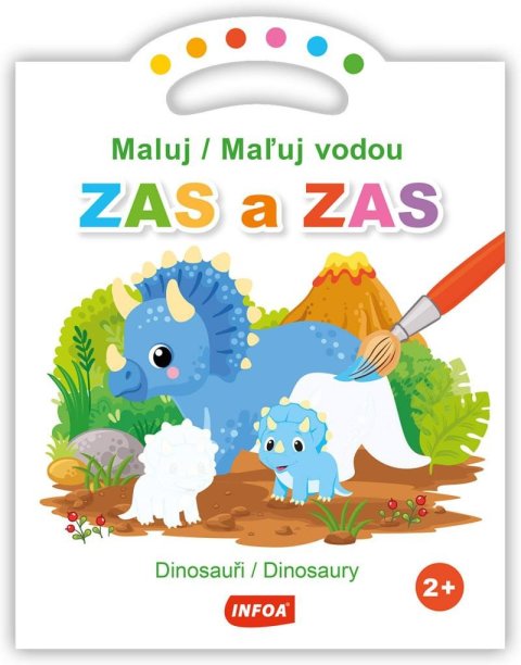 neuveden: Maluj / Maľuj vodou ZAS a ZAS Dinosauři / Dinosaury