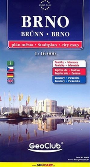 neuveden: Brno mapa 1:16 000 (karton)