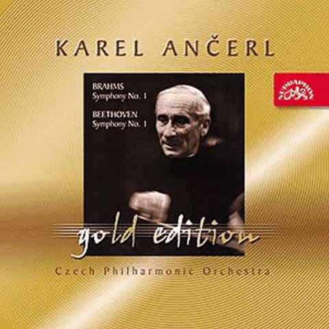 Brahms Johannes: Gold Edition 9 Brahms: Symfonie č. 1 c moll / Beethoven :Symfonie č. 1 C du