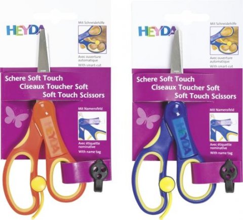 neuveden: HEYDA Nůžky dětské kulaté s pomocnou pružinou