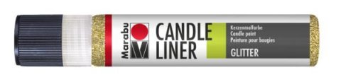 neuveden: Marabu Candle Liner na svíčky - metalický zlatý 25 ml
