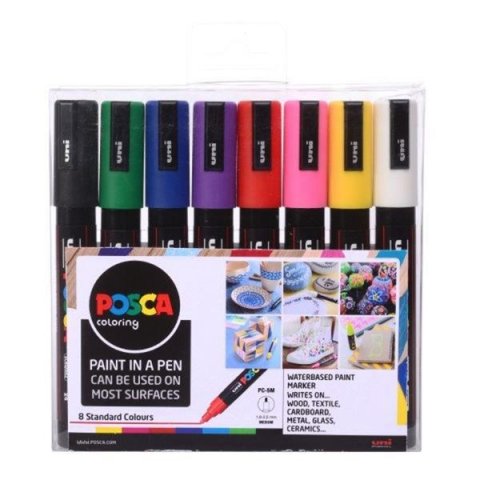 neuveden: Posca Sada akrylových popisovačů 1,8-2,5 mm - základní barvy 8 ks neuveden: Posca Sada akrylových popisovačů 1,8-2,5 mm - základní barvy 8 ks