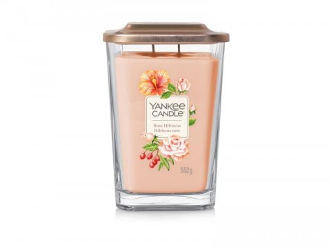 neuveden: YANKEE CANDLE Rose Hibiscus svíčka 553g, 2 knoty