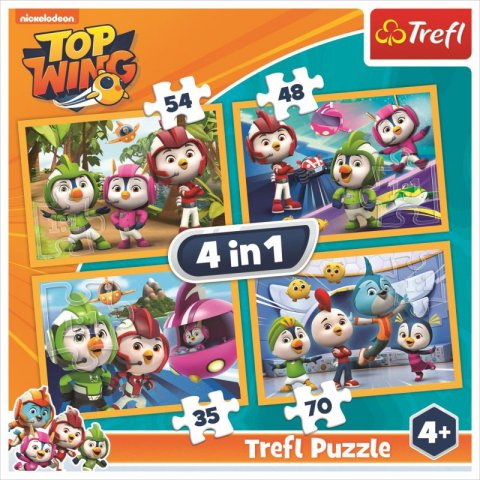 neuveden: Trefl Puzzle Top Wing 4v1 (35,48,54,70 dílků)