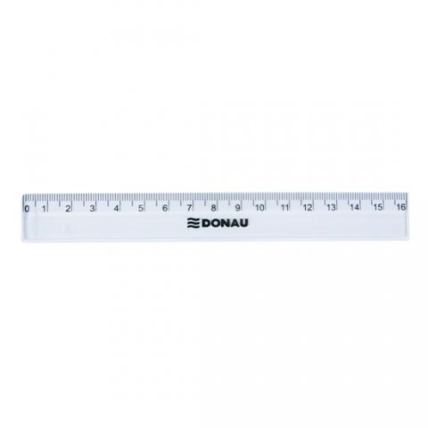 neuveden: Pravítko 16 cm, transparentní