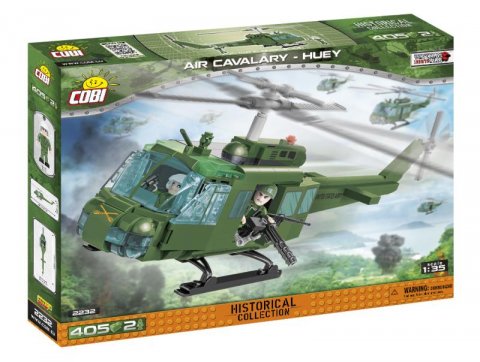 neuveden: Stavebnice COBI - Small Army Air Cavalry HUEY, 405 kostek, 2 figurky