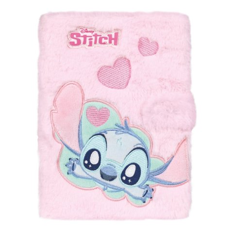 neuveden: Colorino poznámkový zápisník A5 Stitch Fluffy - růžový