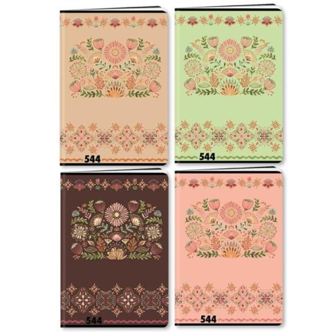 neuveden: Sešit A5, 40 listů, typ 544 Floral Scape