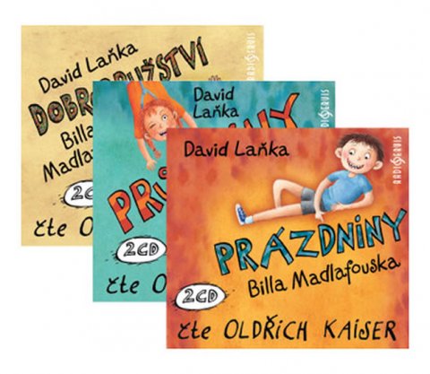 Laňka David: 3x Bill Madlafousek (komplet) - 6 CD (Čte Oldřich Kaiser)