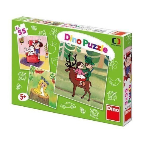 neuveden: České pohádky - Puzzle 3x55