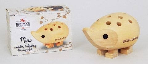 neuveden: Koh-i-noor ježek mini dřevěný natur bez pastelek s krabičkou