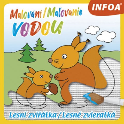 neuveden: Malování / Maľovanie vodou - Lesní zvířátka / Lesné zvieratká