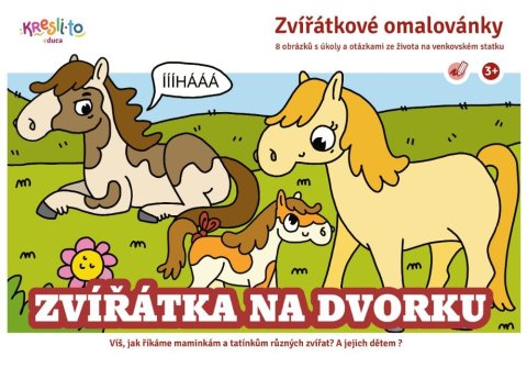 neuveden: Zvířátka na dvorku - Zvířátkové omalovánky