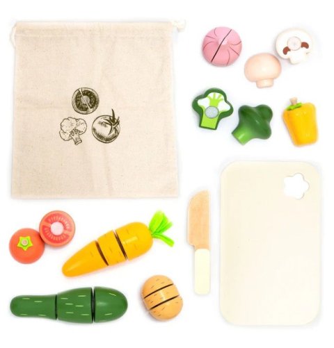 -: Dřevěná sada krájení zelenina