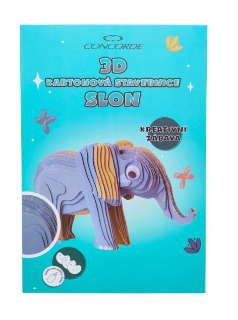 neuveden: 3D kartonová stavebnice CONCORDE - Slon