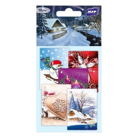 neuveden: Jmenovky na dárky vánoční 10ks