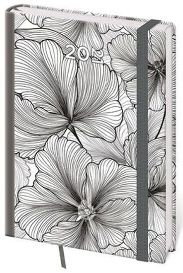 neuveden: Diář 2021: Vario Leaves, A5 denní, 145x205, s gumičkou