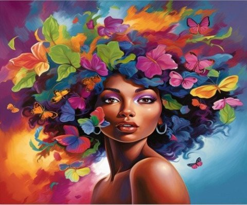 neuveden: Dřevěné puzzle/Floral Latina A2