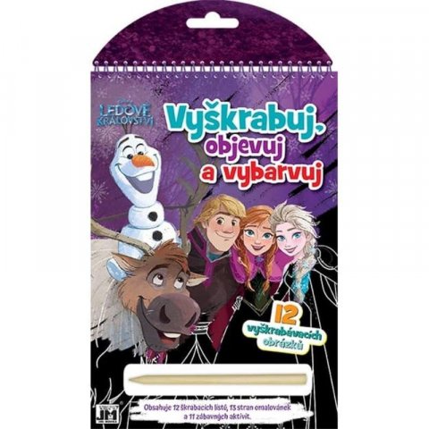 neuveden: Ledové království - Vyškrabuj, objevuj, vybarvuj