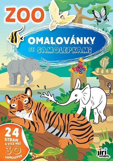 neuveden: ZOO - Omalovánky A4 se samolepkami