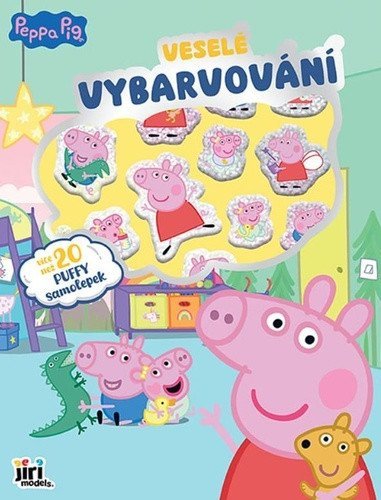 -: Prasátko Peppa - Veselé vybarvování se super samolepkami