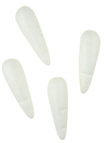 neuveden: Dílky z polystyrenu - mrkve 8 cm (4 ks)