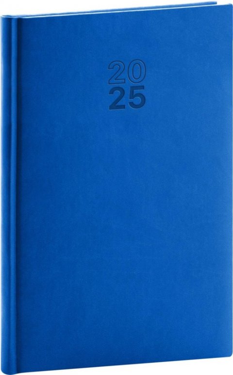 neuveden: Diář 2025: Aprint - modrý, týdenní, 15 × 21 cm neuveden: Diář 2025: Aprint - modrý, týdenní, 15 × 21 cm