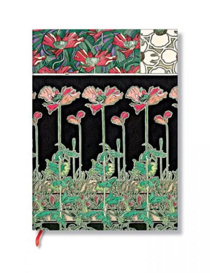 neuveden: Zápisník Paperblanks - Papaver/Alfons Mucha, mini 95x140