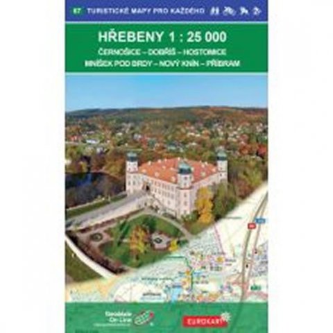 neuveden: Hřebeny 1:25 000 / 67 Turistické mapy pro každého