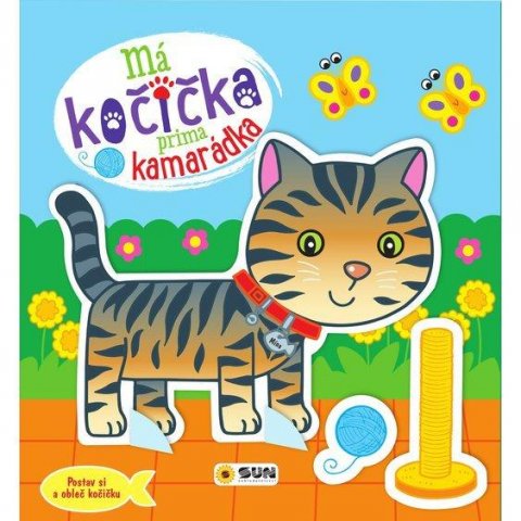 neuveden: Má kočička prima kamarádka - Postav si a obleč kočičku neuveden: Má kočička prima kamarádka - Postav si a obleč kočičku