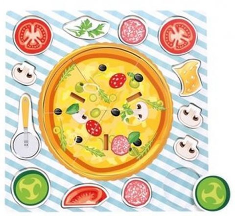 neuveden: Dřevěné puzzle - Pizza neuveden: Dřevěné puzzle - Pizza