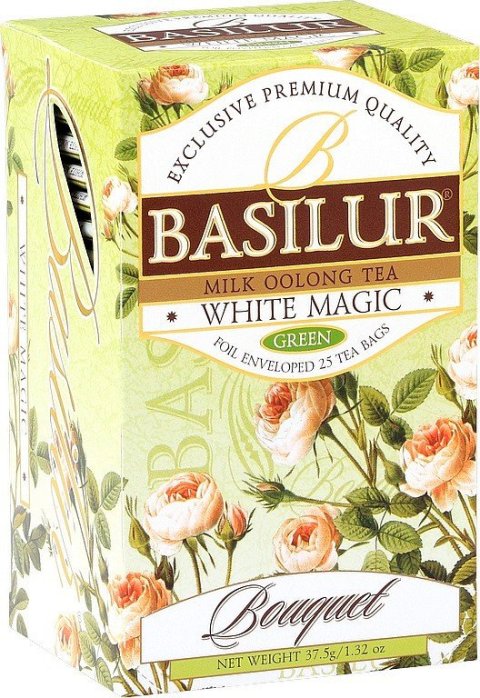 neuveden: BASILUR Bouquet White Magic přebal 25x1,5g