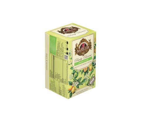 neuveden: BASILUR Without Hibiscus Lemon  Lime přebal 20x1,8g