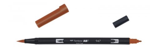 neuveden: Tombow Oboustranný štětcový fix ABT - burnt sienna