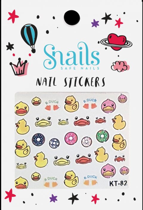 neuveden: Snails Nálepky na nehty - Quack quack