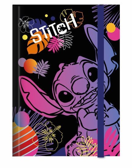 : Stitch desky na sešity A4 vzor 1 black