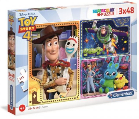 neuveden: Puzzle Supercolor Toy Story 4 3x48 dílků