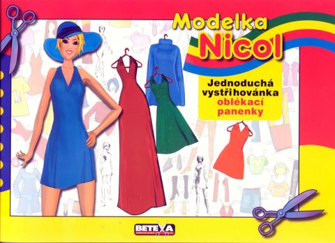 neuveden: Modelka Nicol - Jednoduchá vystřihovánky