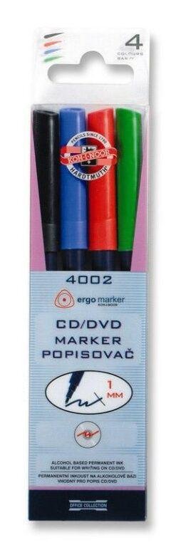 neuveden: Koh-i-noor popisovač na CD/DVD, kulatý / 4ks neuveden: Koh-i-noor popisovač na CD/DVD, kulatý / 4ks
