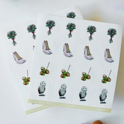 neuveden: Be Nice Samolepky vánoční - Popelka 32ks