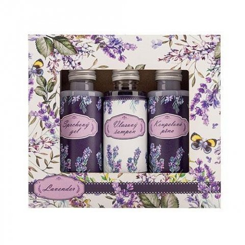 neuveden: Dárková sada malá Levandule (sprchový gel, šampon, pěna)