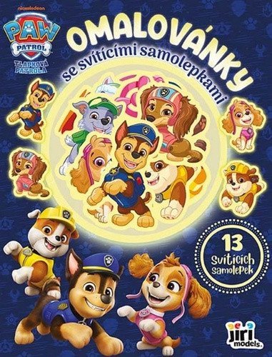 -: Omalovánky se svítícími samolepkami Tlapková patrola